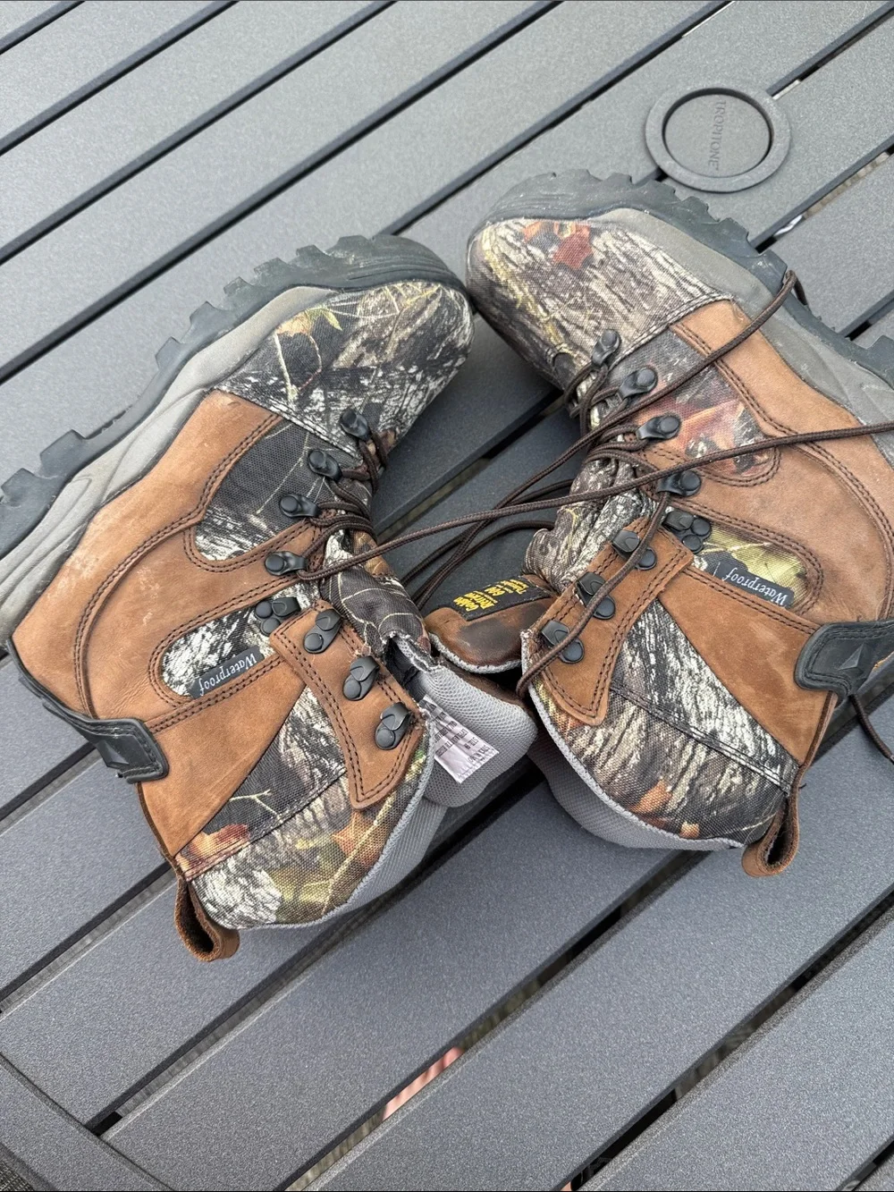 Men's Brown Camouflage Hunting Boots